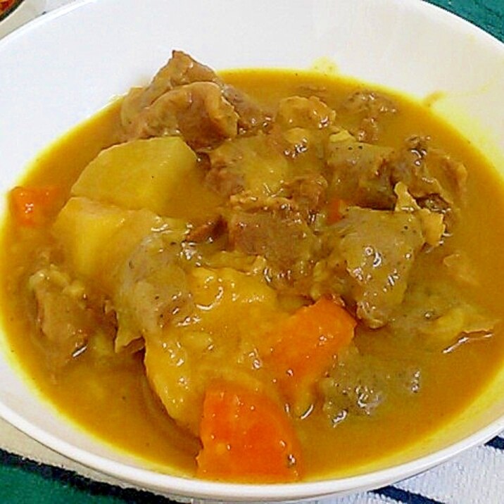 牛すじ煮込み風和風カレー